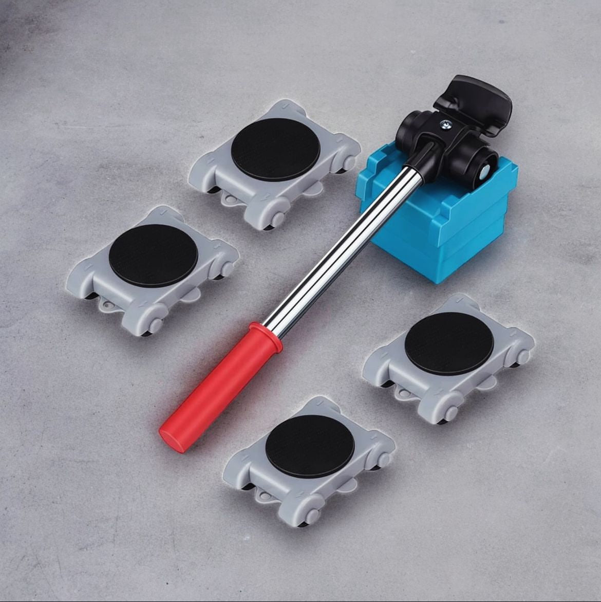 LIFTING SUPPORTS with rotating pulleys