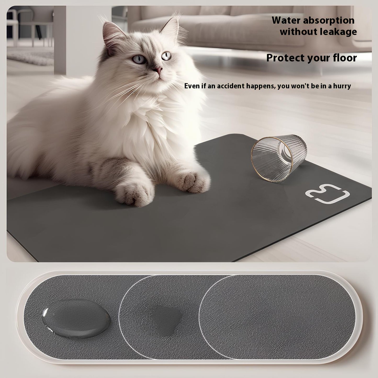 ABSORBENT NON-SLIP MAT (8 Variants)