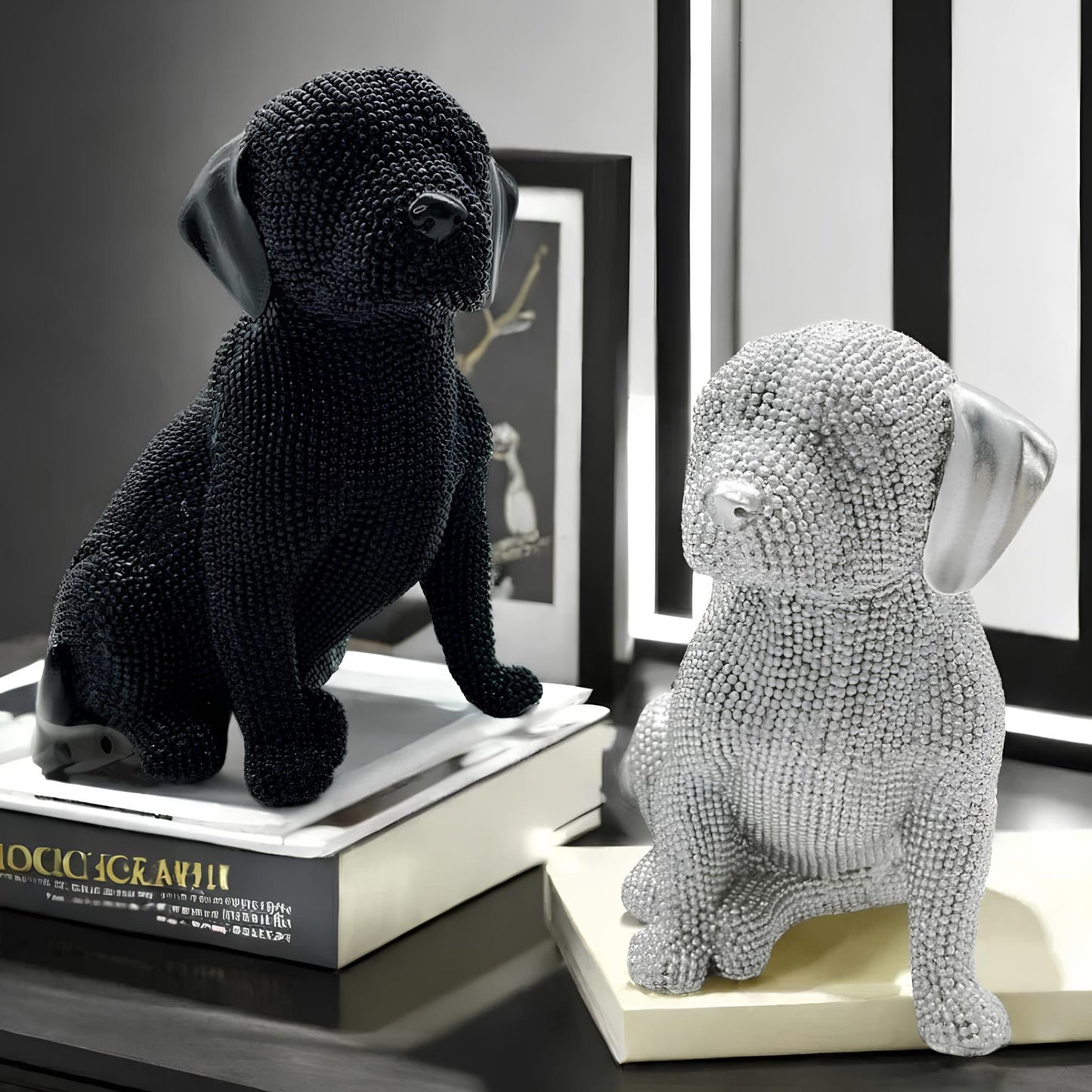 RESIN SCULPTURE 'French Bulldog' 'Chihuahua' 'Labrador' (3 Variants)