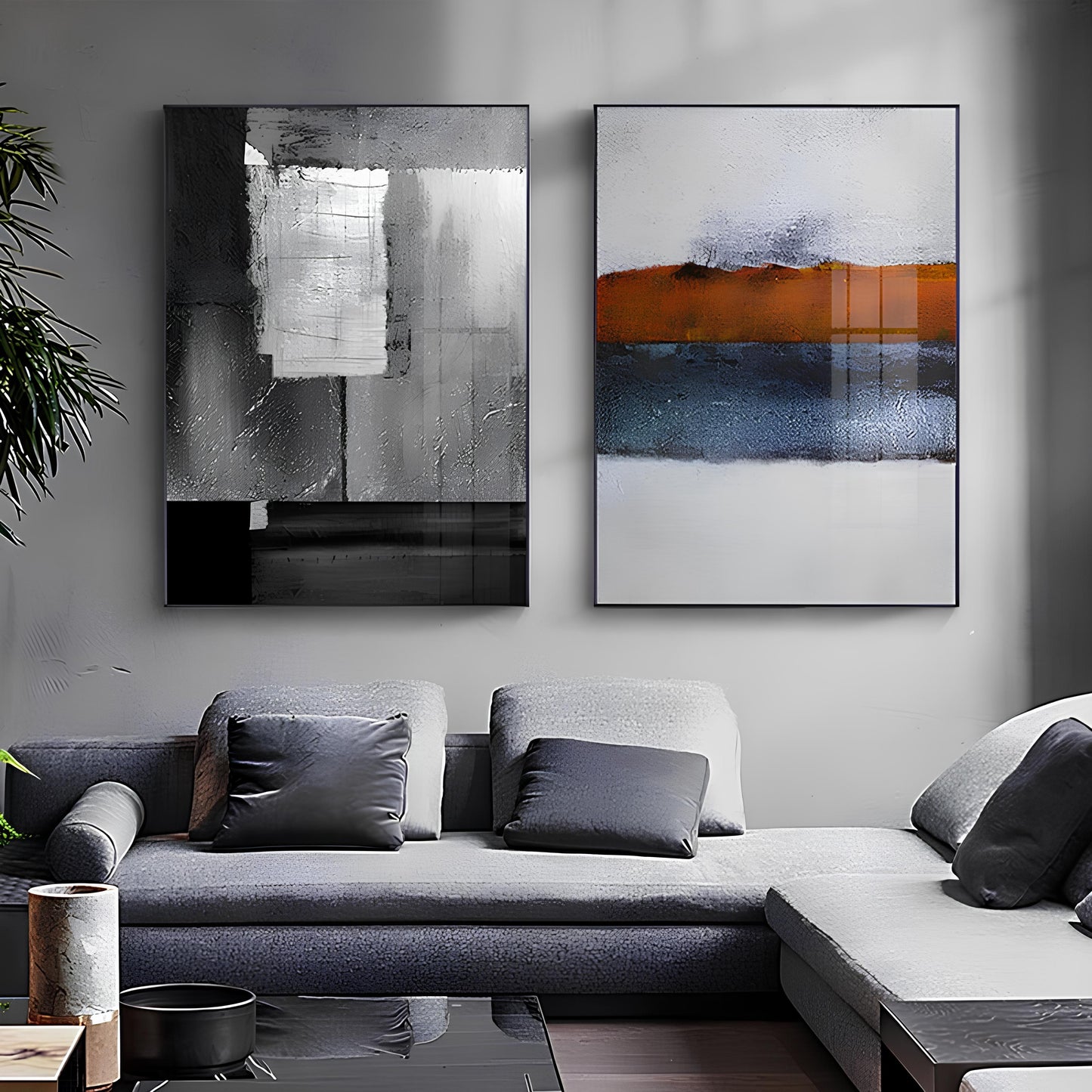 ABSTRACT PRINT ON CANVAS 'Scandinavia' (5 Variants)