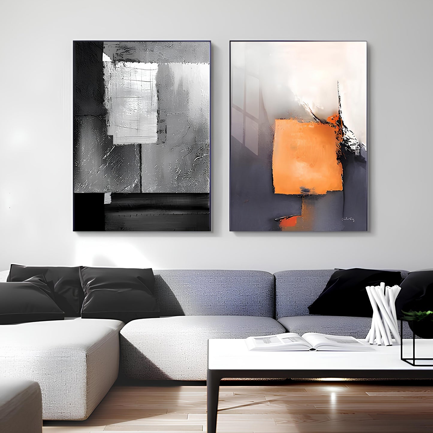 ABSTRACT PRINT ON CANVAS 'Scandinavia' (5 Variants)