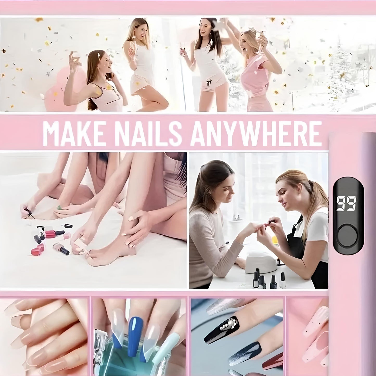 LAMPADA LED UV (Nails + Ispezione Ambienti) (2 Varianti) | MACROCOSM