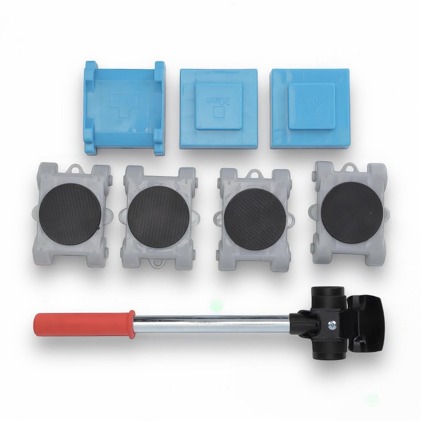 LIFTING SUPPORTS with rotating pulleys