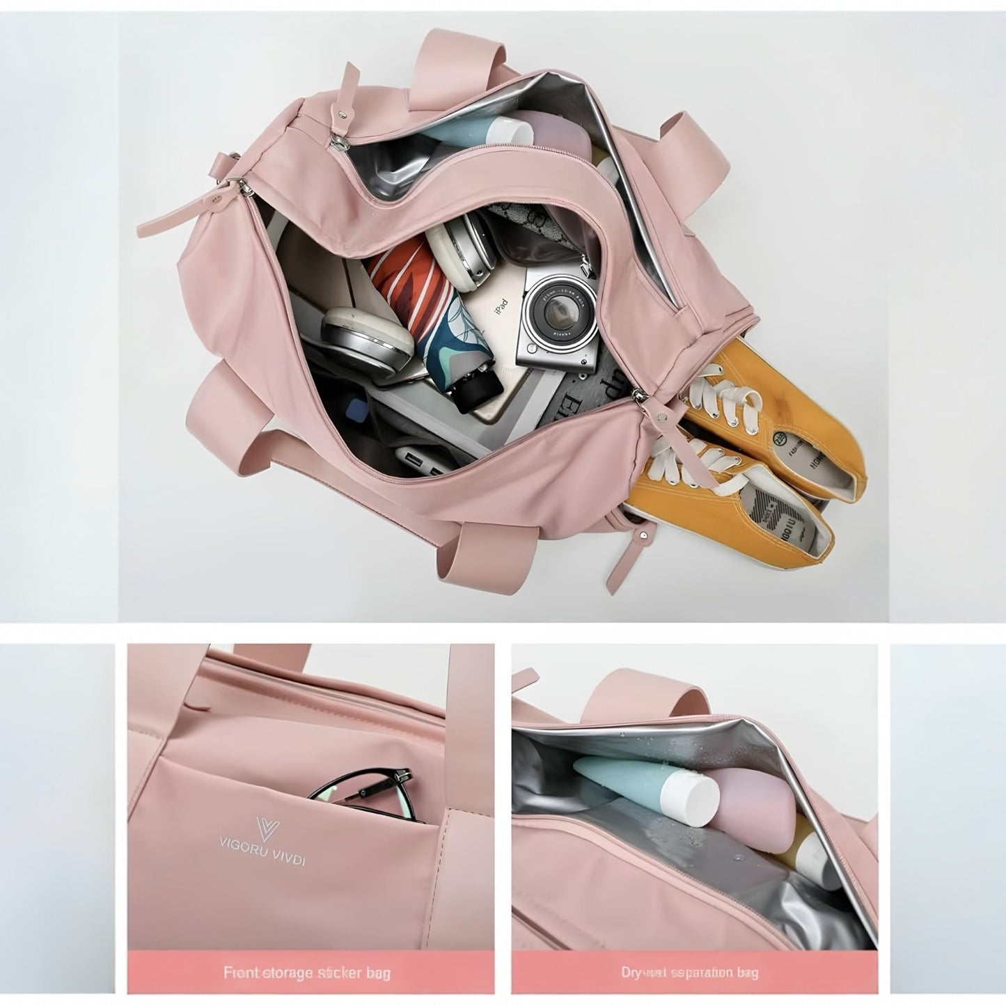 BORSA FITNESS E VIAGGIO UNISEX (5 Varianti) VIGORU VIVDI