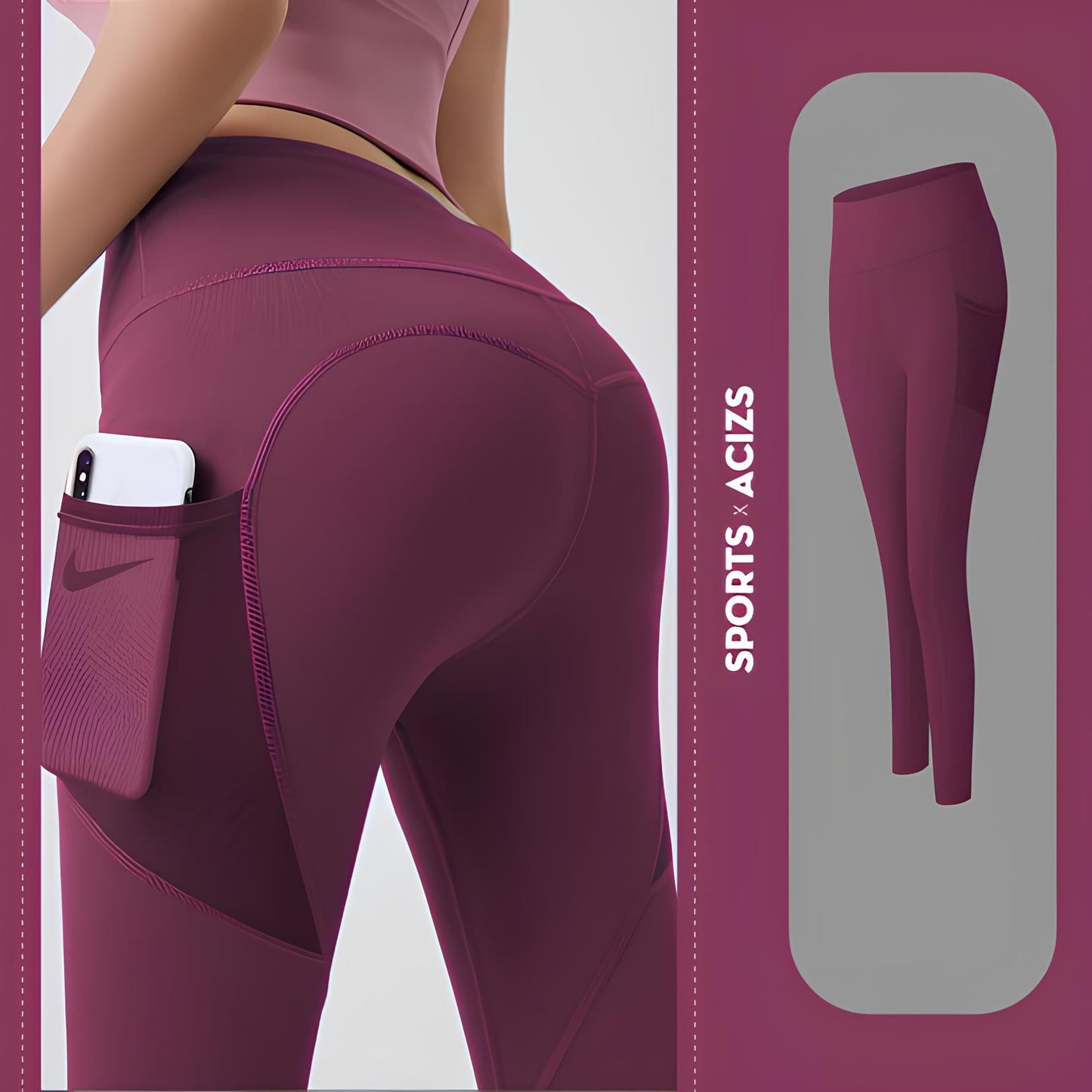 Leggings with pocket (9 Variants)