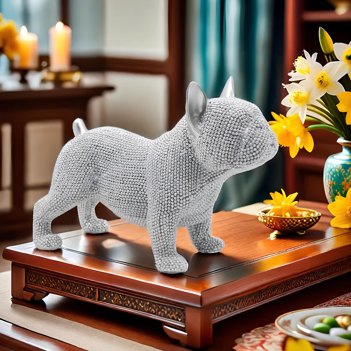 RESIN SCULPTURE 'French Bulldog' 'Chihuahua' 'Labrador' (3 Variants)