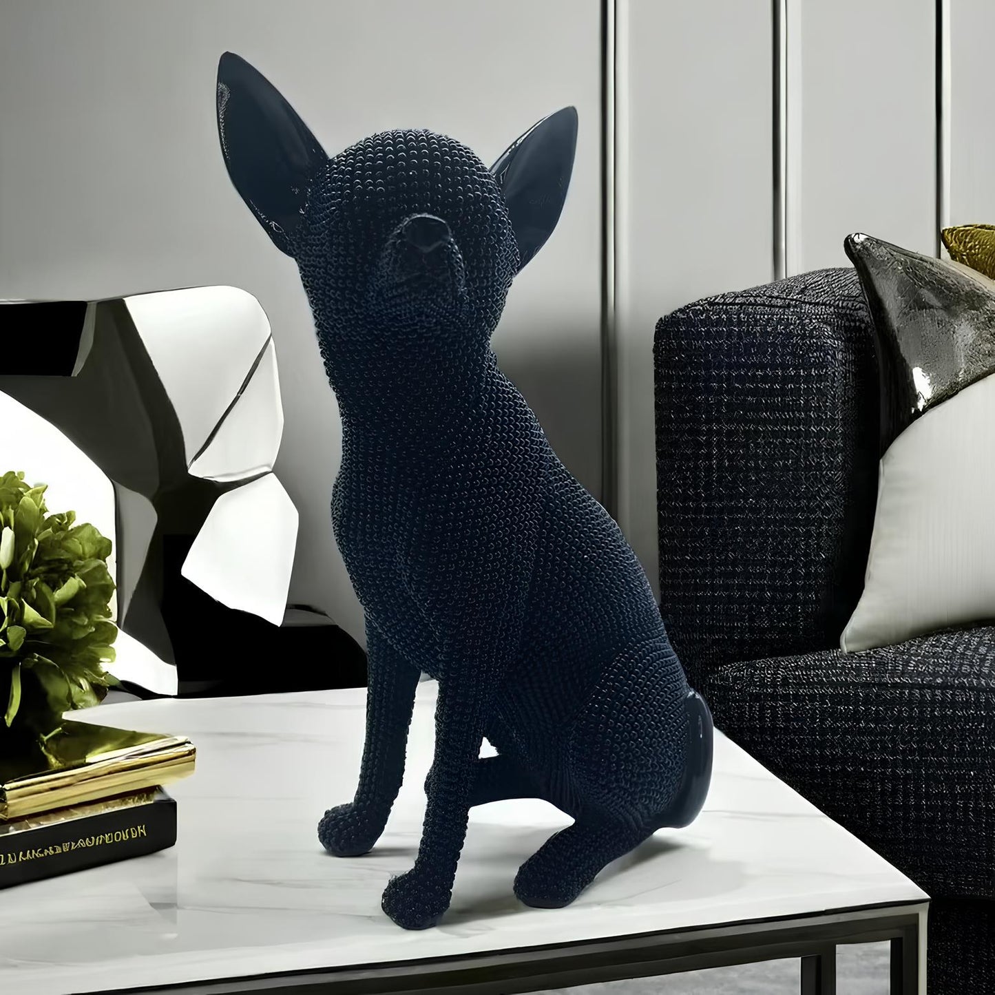 RESIN SCULPTURE 'French Bulldog' 'Chihuahua' 'Labrador' (3 Variants)