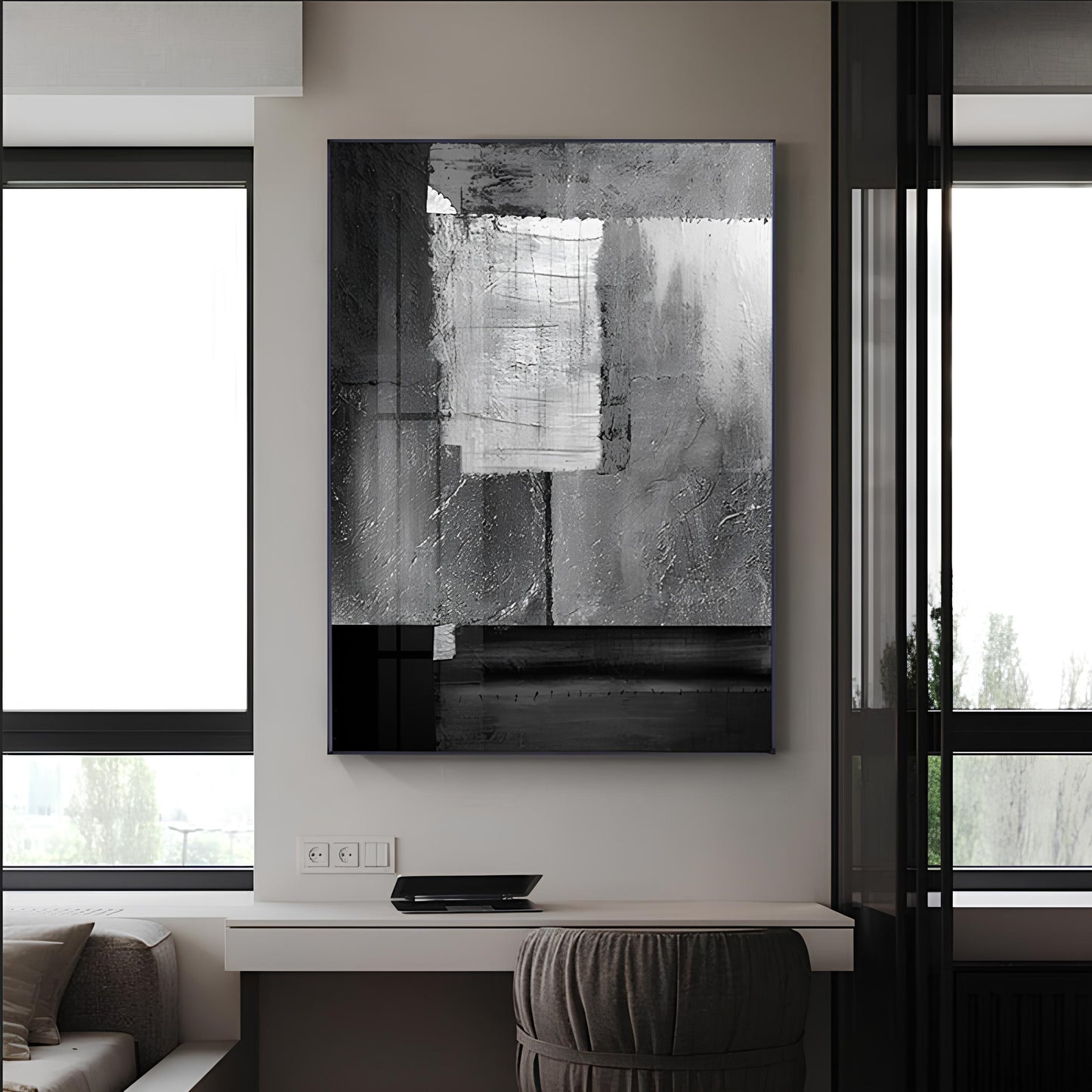 ABSTRACT PRINT ON CANVAS 'Scandinavia' (5 Variants)