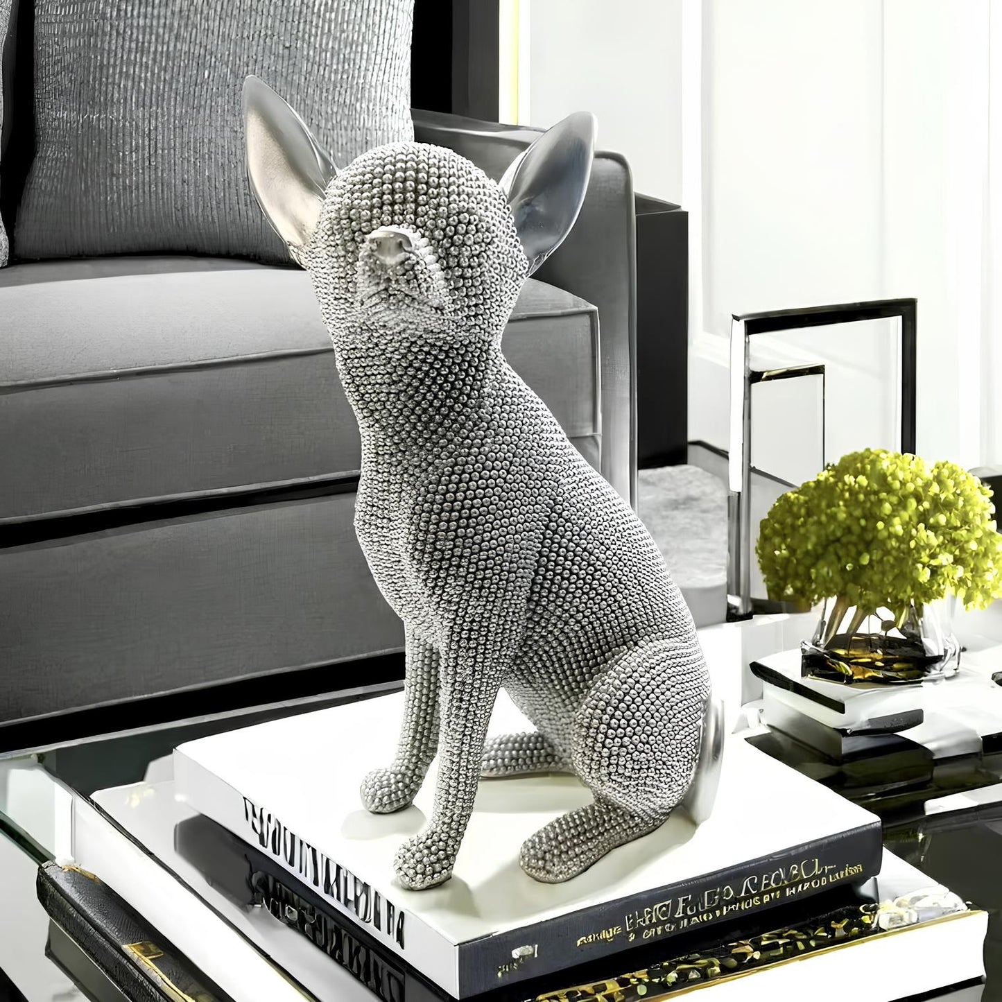 RESIN SCULPTURE 'French Bulldog' 'Chihuahua' 'Labrador' (3 Variants)