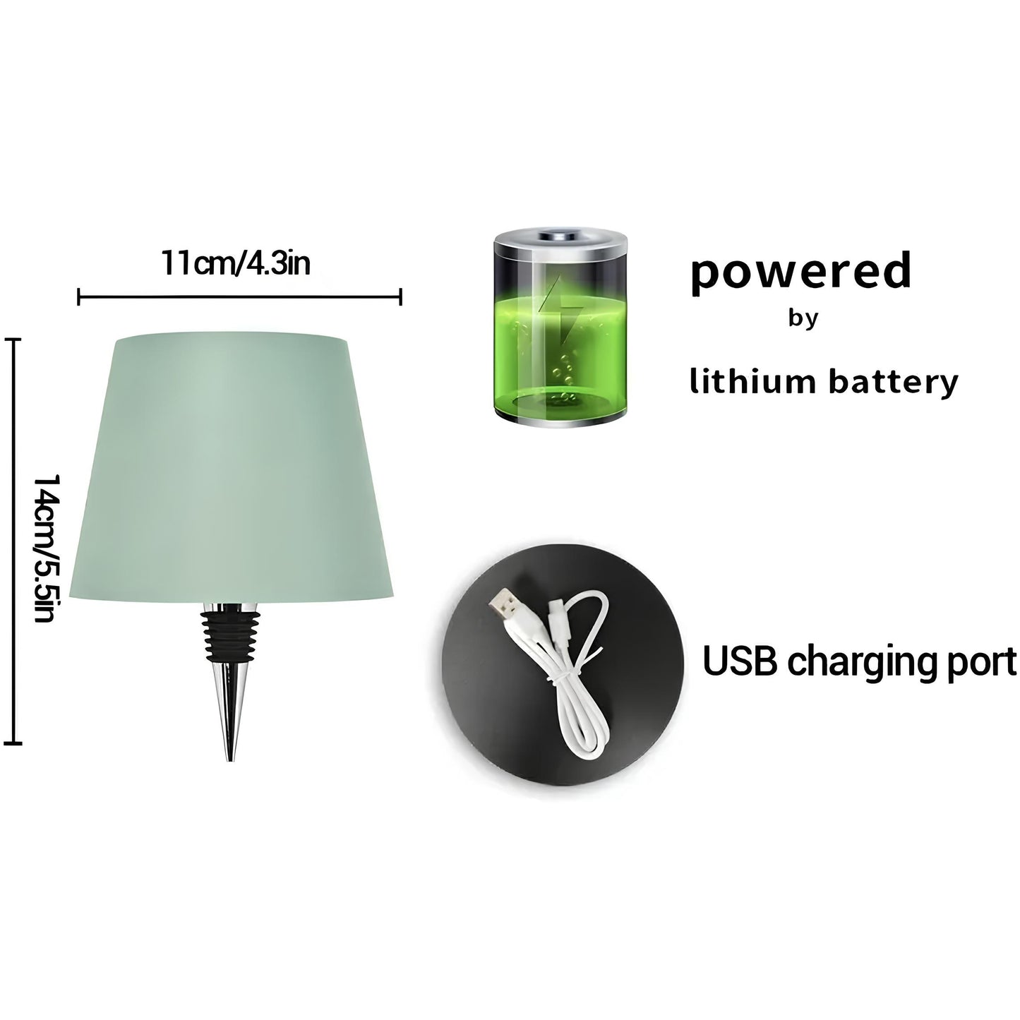 WIRELESS BOTTLE LAMP (10 Variants)