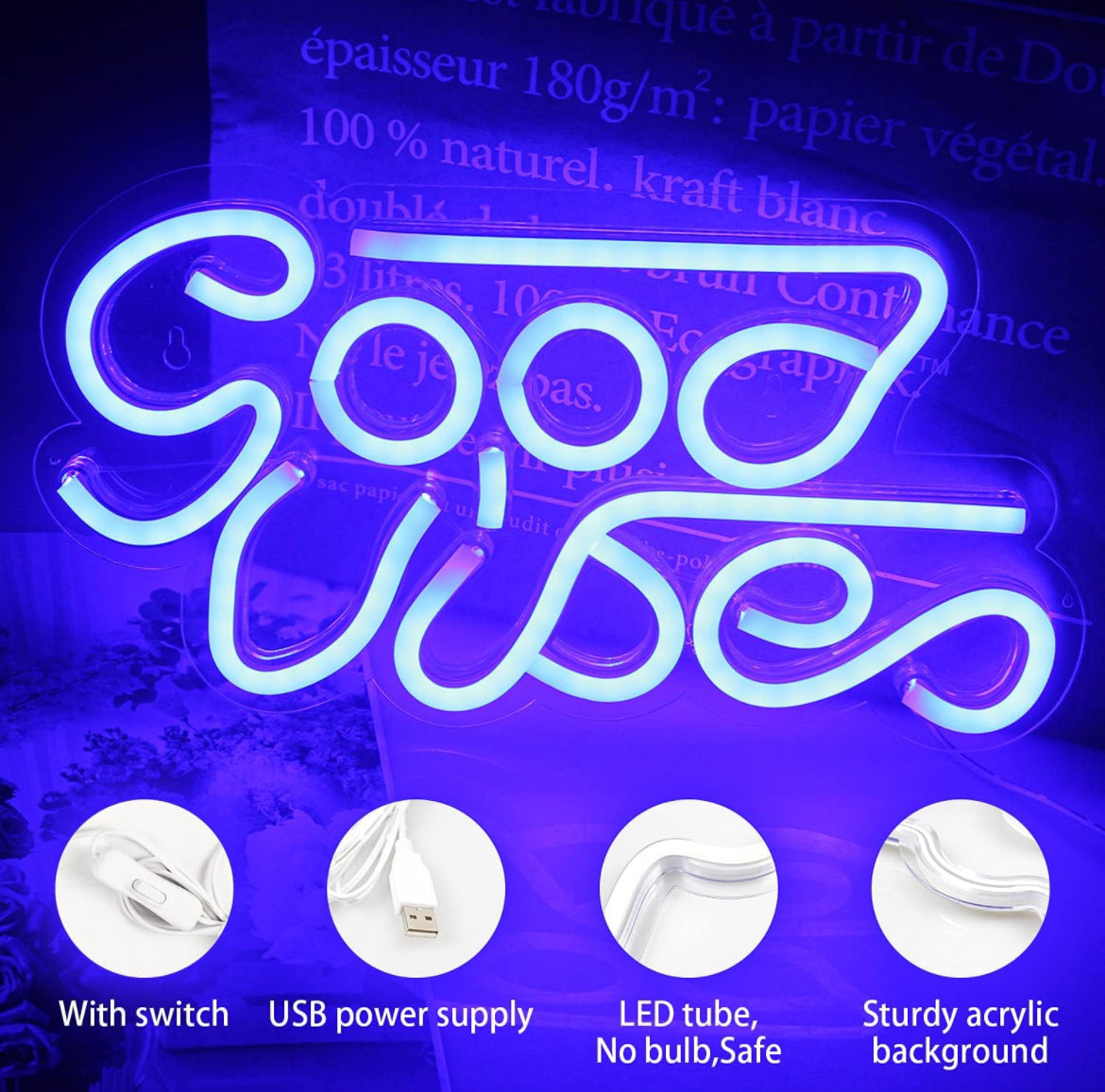 'Good Vibes' NEON SIGN