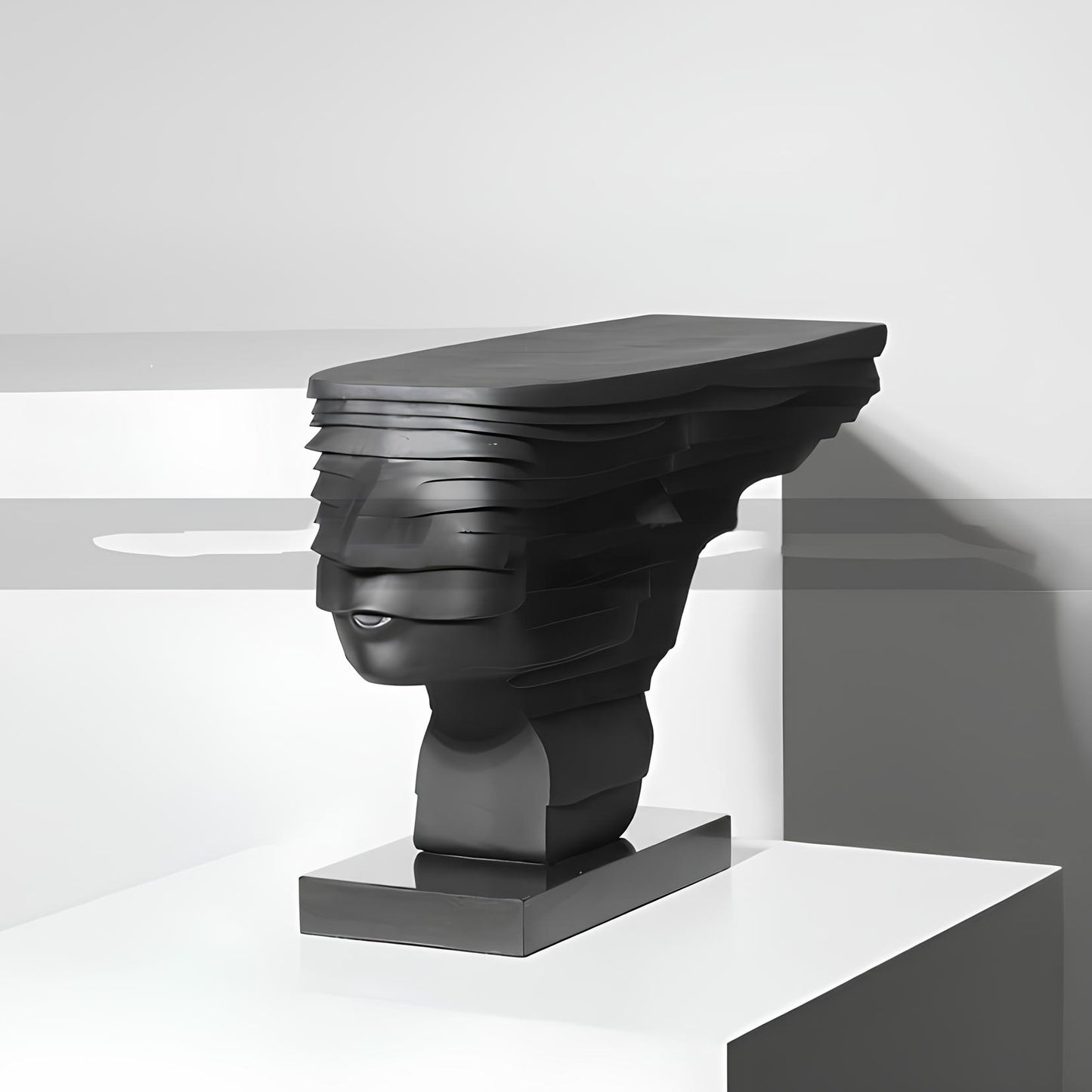 SCULTURA MINIMALISTA IN RESINA 'Human Face'
