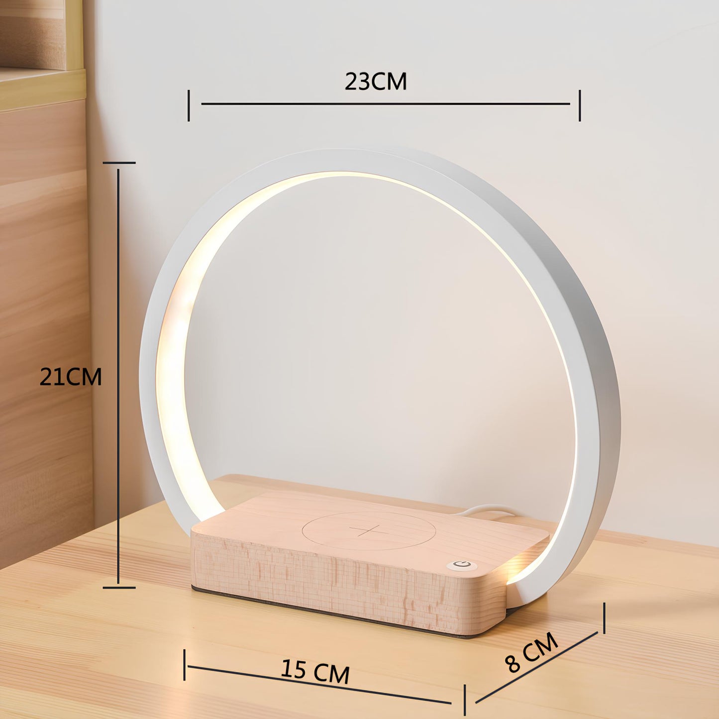LED TABLE LAMP WITH WIRELESS CHARGING STATION (2 Variants)