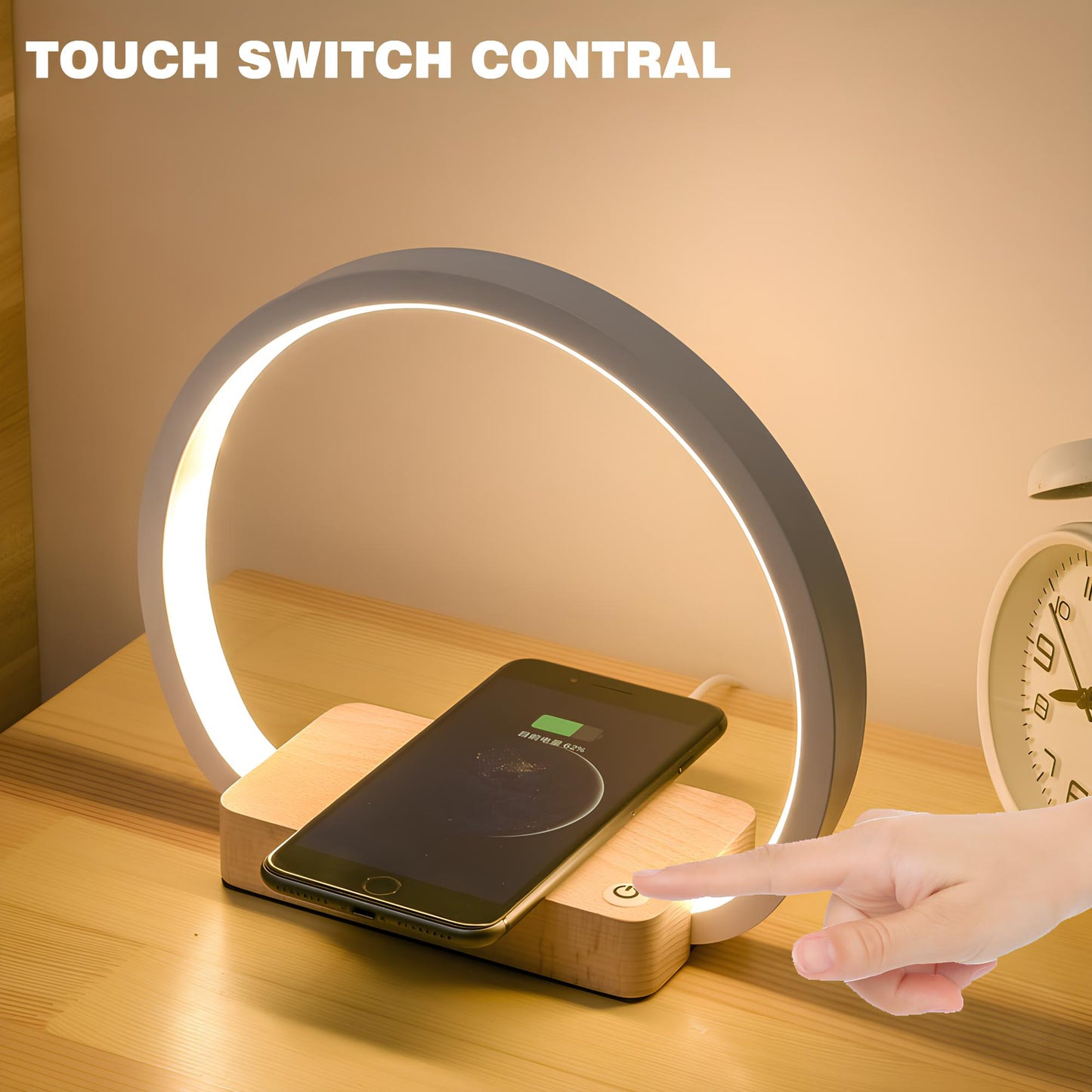 LED TABLE LAMP WITH WIRELESS CHARGING STATION (2 Variants)
