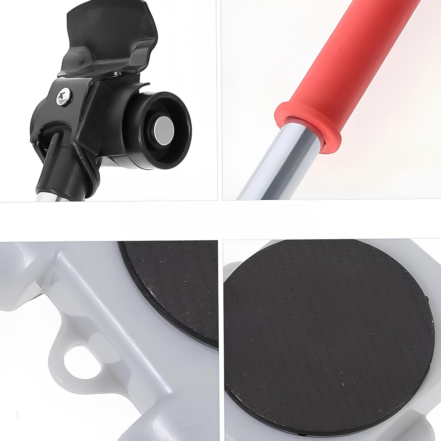 LIFTING SUPPORTS with rotating pulleys