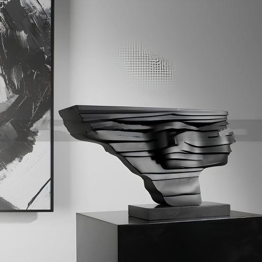 SCULTURA MINIMALISTA IN RESINA 'Human Face'
