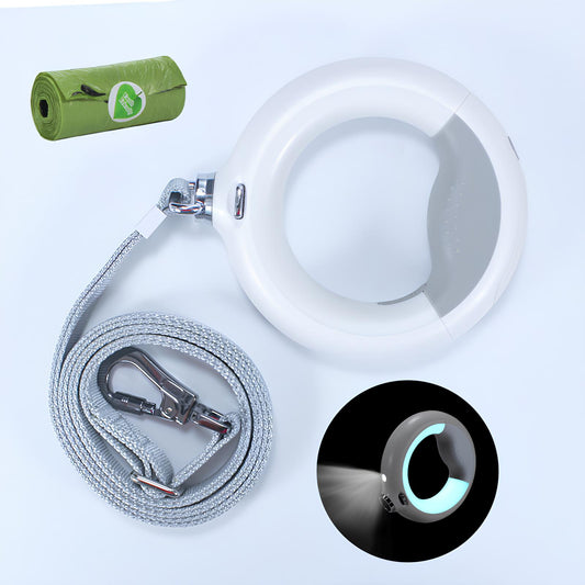GUINZAGLIO RETRATTILE + LUCE LED (4 Varianti)