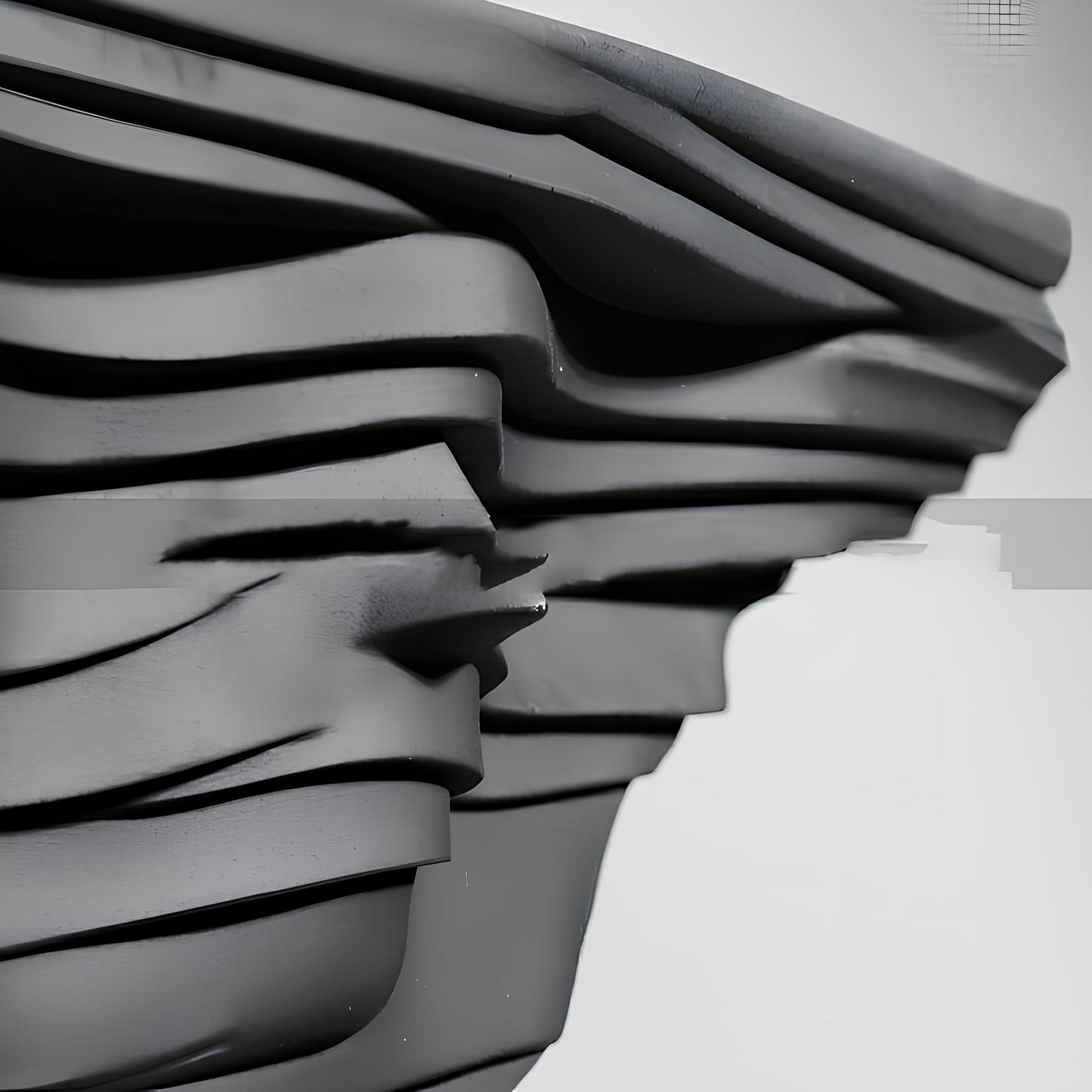 SCULTURA MINIMALISTA IN RESINA 'Human Face'