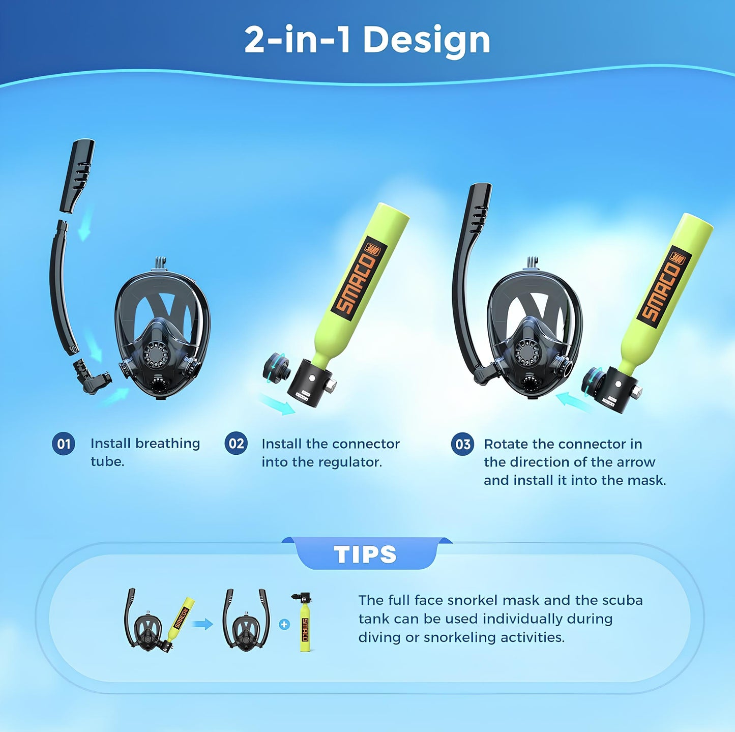 SMACO DIVING/SNORKELLING KIT